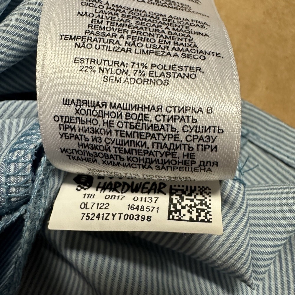 Mountain Hardwear Women's Citypass Long Sleeve Popover Blue Striped Shirt Large‎ - Picture 15 of 16